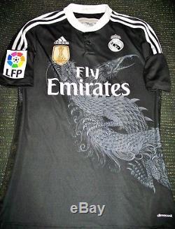 Authentic Bale Real Madrid Dragon Y-3 2014 2015 Jersey Camiseta Shirt Wales M
