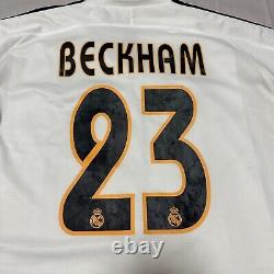 Authentic Beckham Real Madrid 03/04 Home Size XL adidas Soccer Jersey