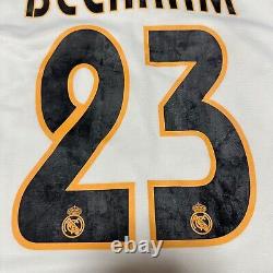 Authentic Beckham Real Madrid 03/04 Home Size XL adidas Soccer Jersey