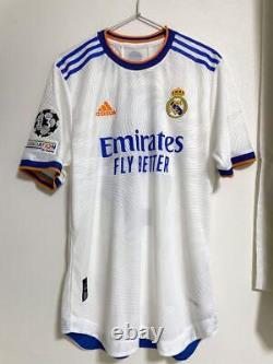 Authentic Benzema Real Madrid 21-22 Home Size L adidas Jersey