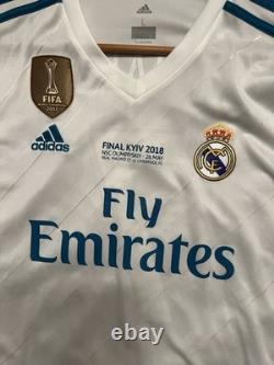 Authentic Cristiano Ronaldo Real Madrid 17/18 UCL Final Long Sleeve Home Jersey