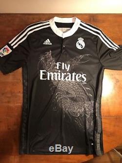 Authentic Cristiano Ronaldo Real Madrid Adidas Black Dragon Jersey 2014/15 M
