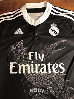 Authentic Cristiano Ronaldo Real Madrid Adidas Black Dragon Jersey 2014/15 M