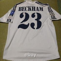 Authentic David Beckham Real Madrid 02/03 Size M adidas Soccer Jersey Vintage