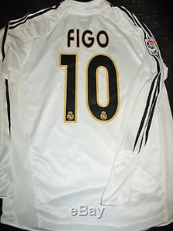 Authentic Figo Real Madrid Jersey 2004 2005 Camiseta Shirt Portugal Inter L