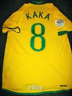 Authentic Kaka Brazil Real Madrid 2006 WC Jersey Shirt Camiseta Maglia Milan M