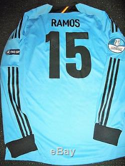 Authentic Ramos Spain 2012 EURO Match Issue Jersey Shirt Camiseta Real Madrid