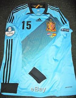 Authentic Ramos Spain 2012 EURO Match Issue Jersey Shirt Camiseta Real Madrid