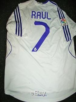 Authentic Raul Real Madrid Jersey 2007 2008 Shirt Camista Spain Trikot Schalke M