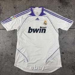 Authentic Real Madrid 2007/08 Home #11 Robben Sz L Adidas Classic Football shirt