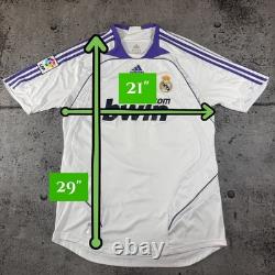 Authentic Real Madrid 2007/08 Home #11 Robben Sz L Adidas Classic Football shirt