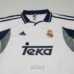 Authentic Real Madrid Adidas 2000/2001 Home Soccer Jersey Mens Sz L Football Kit