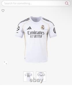 Authentic Real Madrid Home Rodrygo Jersey 25/26 Size Medium