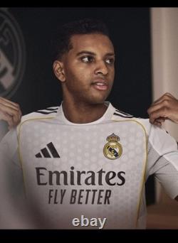 Authentic Real Madrid Home Rodrygo Jersey 25/26 Size Medium