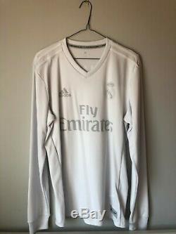 Authentic Real Madrid Parley Long Sleeve Jersey with Ronaldo printing Size S