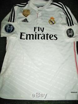 Authentic Real Madrid Ronaldo 2014 2015 UEFA Jersey Camiseta Shirt Maglia L
