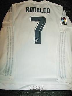 Authentic Real Madrid Ronaldo 2015 2016 Jersey Camiseta Shirt Maglia L