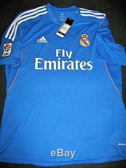 Authentic Real Madrid Ronaldo Blue 2014 2015 Jersey Camiseta Shirt Size L NEW
