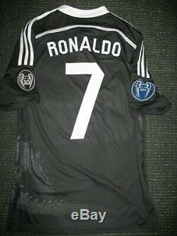 Authentic Real Madrid Ronaldo Dragon Y-3 2014 2015 UEFA Jersey Camiseta Shirt M