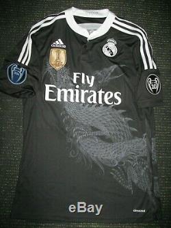Authentic Real Madrid Ronaldo Dragon Y-3 2014 2015 UEFA Jersey Camiseta Shirt M
