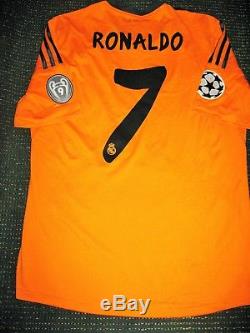 Authentic Real Madrid Ronaldo Orange 2013 2014 Jersey Camiseta Shirt Maglia M