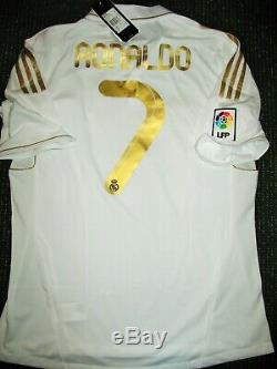 Authentic Ronaldo Adidas Real Madrid Jersey 2011 2012 Gold Shirt Camiseta L BNWT