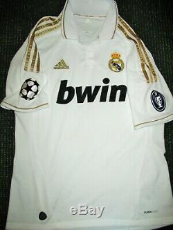 Authentic Ronaldo Adidas Real Madrid Jersey 2011 2012 Gold Shirt Camiseta M