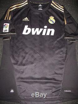 Authentic Ronaldo Black Gold Real Madrid UEFA Jersey Shirt Camiseta 2011 2012 L