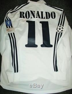 Authentic Ronaldo Real Madrid DEBUT Centenary Jersey Shirt 2002 2003 Camiseta L