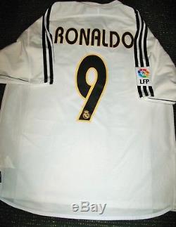 Authentic Ronaldo Real Madrid Jersey 2003 2004 France Camiseta Shirt Maillot L