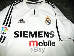 Authentic Ronaldo Real Madrid Jersey 2003 2004 France Camiseta Shirt Maillot L