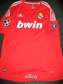 Authentic Ronaldo Real Madrid UEFA CL Jersey 2011 2012 Red Camiseta Shirt L