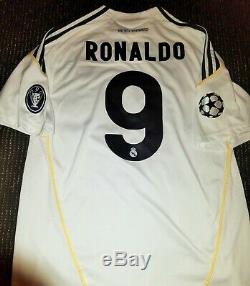 Authentic Ronaldo Real Madrid UEFA Jersey 2009 2010 Shirt Camiseta Juventus L