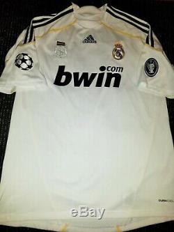 Authentic Ronaldo Real Madrid UEFA Jersey 2009 2010 Shirt Camiseta Juventus L