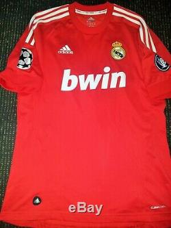 Authentic Ronaldo Real Madrid UEFA Jersey 2011 2012 Red Camiseta Juventus Shirt