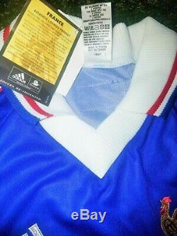 Authentic Zidane France 1998 WC Jersey Real Madrid Maillot Shirt BNWT XL