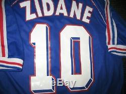 Authentic Zidane France 1998 WC Jersey Real Madrid Maillot Shirt Juventus M