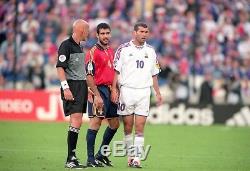 Authentic Zidane France 2000 EURO Jersey Real Madrid Maillot Shirt Trikot M