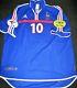 Authentic Zidane France 2000 EURO Jersey Real Madrid Maillot Shirt Trikot XL