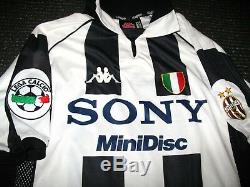 Authentic Zidane Juventus 1997 1998 Jersey Shirt Camiseta Maglia Real Madrid XL