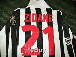 Authentic Zidane Juventus 1999 2000 Jersey Shirt Camiseta Maglia Real Madrid M