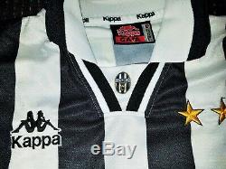 Authentic Zidane Juventus Kappa 1996 1997 Long Sleeve Jersey Shirt Real Madrid L