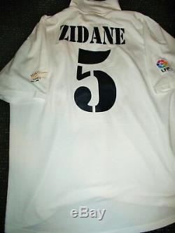 Authentic Zidane Real Madrid CENTENARY Jersey Shirt 2002 2003 France Camiseta XL