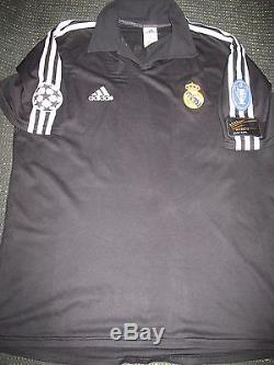 Authentic Zidane Real Madrid Jersey 2001 2002 Shirt Camiseta France Juventus L