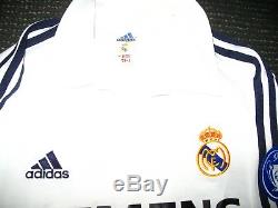 Authentic Zidane Real Madrid Jersey 2002 2003 Shirt Camiseta France Maillot M