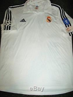 Authentic Zidane Real Madrid Jersey Shirt 2001 2002 France Camiseta Maillot L