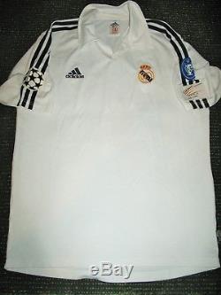 Authentic Zidane Real Madrid Jersey Shirt 2001 2002 France Camiseta Maillot M