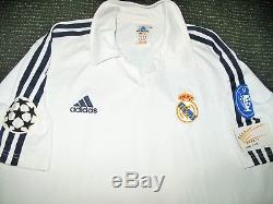 Authentic Zidane Real Madrid Jersey Shirt 2001 2002 France Camiseta Maillot M