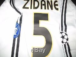 Authentic Zidane Real Madrid Jersey Shirt 2003 2004 UEFA France Camiseta BNWT