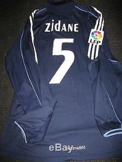 Authentic Zidane Real Madrid Match Issue Jersey 2005 2006 Shirt Camiseta Maillot